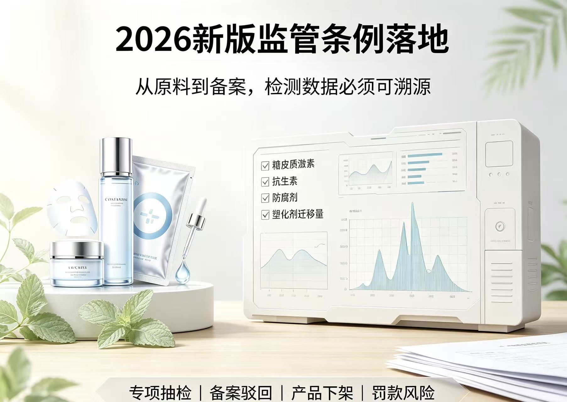 2026 美妆严管元年!五类特殊化妆品禁售,液相检测成备案必备门槛