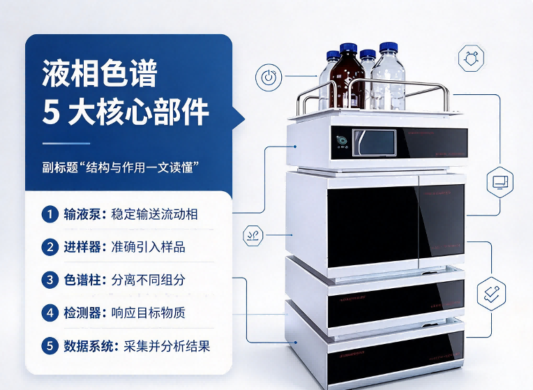 液相色谱 5 大核心部件，分别起什么作用？看懂快速理解仪器原理